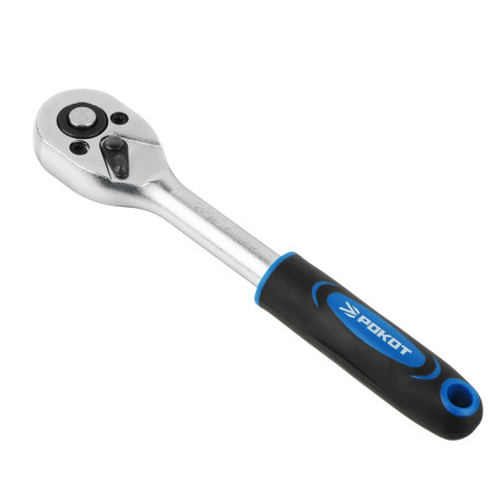 РОКОТ Набор профессионального инструмента, 12 предметов, 1/4" (головки и трещотка)