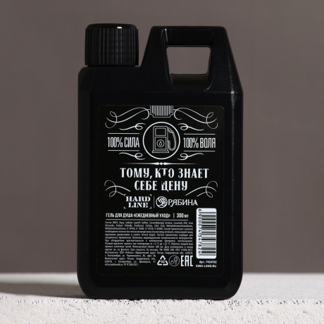 Гель для душа мужской "Крутой мужик"/"Жижа для мужика",парфюмированный,флакон канистра,300мл