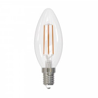 Uniel Sky свеча C35 E14 11W(900lm 360°) 4000K 4K филамент прозрачная 35x100 LED-C35-11W/4000K/E14/CL