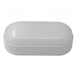 General св-к св/д ЖКХ СПП GCF ОВАЛ 22W(1600Lm) 176-264V 6K пластик белый IP65 437536