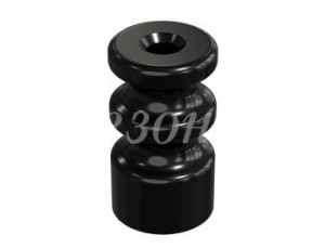 МЕЗОНИНЪ РЕТРО Изолятор двойной фарфор (керамика) черный (уп.15шт, цена за шт) GE70225-05