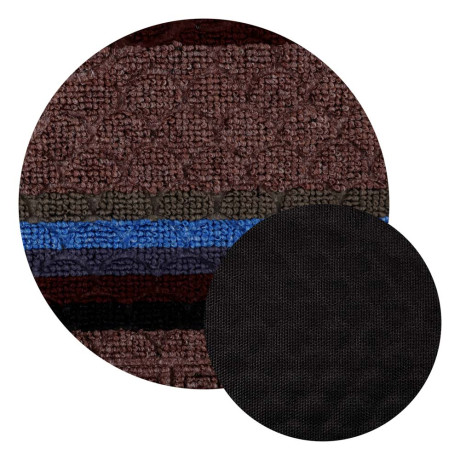 VETTA Коврик придверный, ворсовый с резиновой каймой, полукруг 40x60см, 3 дизайна