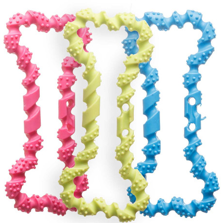 Игрушка для животных "Косточка" витая 19 см NA2631 МИКС