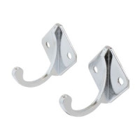 Крючок-вешалка мебельн 1-рожк СТАНДАРТ 1011 CP хром (2шт цена за уп) Инд. уп. на подвес(600,50)