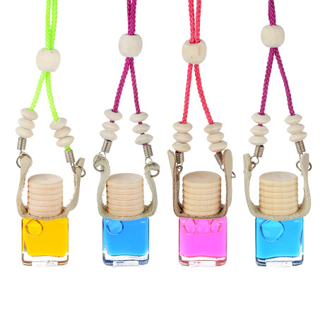 NEW GALAXY Ароматизатор подвесной Wood, 5 мл, бабл гам, ваниль, новая машина, океанская свежесть