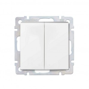 Smartbuy Нептун мех. выкл. СУ 2-клавишный 10А белый  (SBE-05w-10-SW2-0)