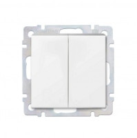 Smartbuy Нептун мех. выкл. СУ 2-клавишный 10А белый  (SBE-05w-10-SW2-0)