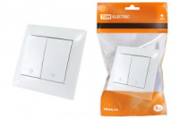 TDM Лама выкл. проходн. СУ 2 кл. 10А бел. (10!) SQ1815-0007