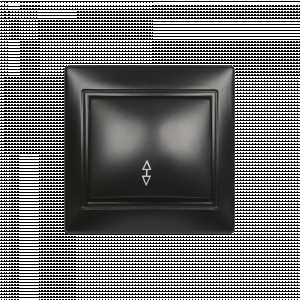 Smartbuy Венера выкл. СУ проходной 1-клавишный 10А черный  (SBE-01b-10-SW12-0-c)