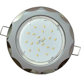 Ecola GX53 H4 св-к "Звезда" Серебро-Черный хром 38x116 SA81H4ECB (10!)