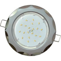 Ecola GX53 H4 св-к &quot;Звезда&quot; Серебро-Черный хром 38x116 SA81H4ECB (10!)