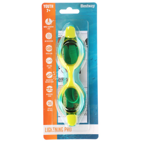 BESTWAY Очки для плавания LIGHTNING PRO, 7+, 21065