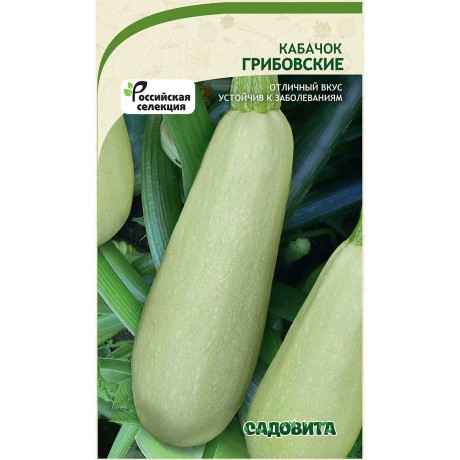 Кабачок Грибовские 10шт Садовита Ц