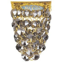 Ecola CR1014 MR16 GU5.3 св-к Квадрат Стекло &quot;Хрустальная гроздь&quot; Тонир/Золото 80x140 FT16RVECB (10!)