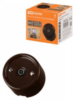 TDM Болонь Розетка TV проходная корич Ретро SQ1820-0454