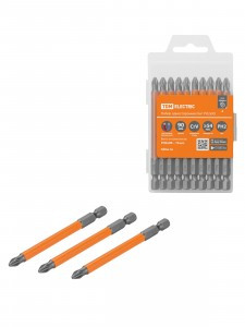 TDM Гранит Набор бит PH2x90, 10шт, односторонних, сталь CrV, Е 1/4" SQ1019-0348