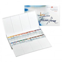 Краски акварельные художественные 24 цв., &quot;Белые Ночи&quot;, кювет 2,5 мл, пласт коробка, 1942090  190212