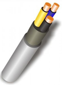 Кабель NYM-J 3х1,5 (ГОСТ) (РЭК-PRYSMIAN) силовой медный изоляция ПВХ+резина+ПВХ 660В