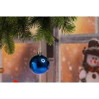 Шар Т173-4 6шт 6см (глянцевые) синий (120/140)