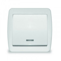 UNIVersal Клио выкл. ОУ 1 кл., инд., бел. (корп. ABS, IP44) К2225