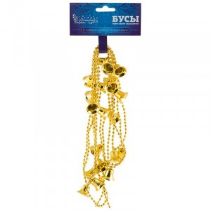 Бусы "Колокольчики", длина 2,7м, цвет - золото Волшебная страна 104001