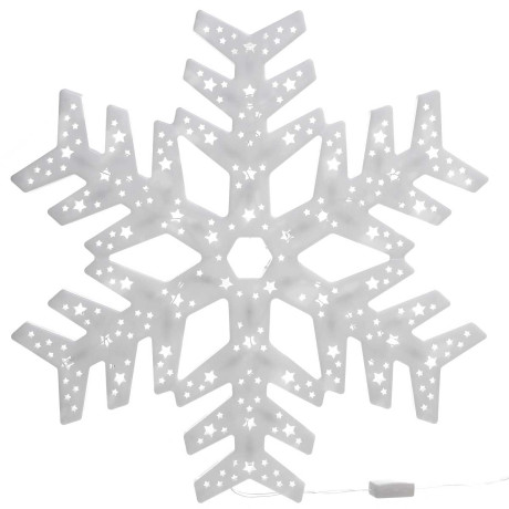 Гирлянда-панно СНЕЖИНКА СИНИЙ/D-40см, пластик/