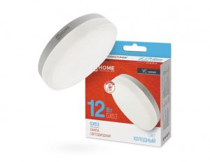 ASD/InHome лампа св/д VC GX53 12W(1140lm) 6500К 6K 74x27 (без пульсации) 0808