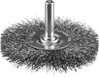 ЗУБР &quot;ПРОФЕССИОНАЛ&quot;. Щетка дисковая для дрели, витая стальная проволока 0,3мм, 63мм