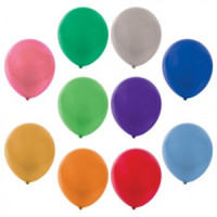 Шары воздушные ЗОЛОТАЯ СКАЗКА, 12" (30 см), КОМПЛЕКТ 50 штук, металлик, ассорти 10цв., пакет, 105004
