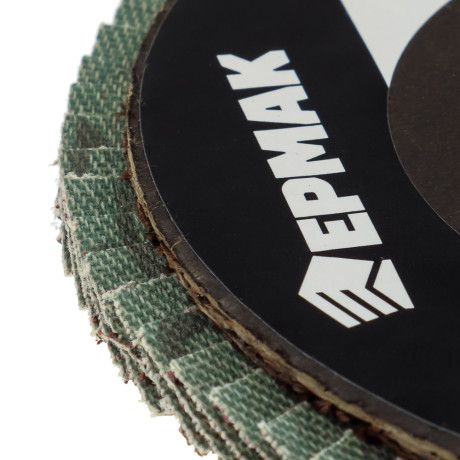 ЕРМАК Диск лепестковый торцевой 125x22мм p120