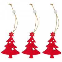 Украшение декоративное &quot;Елка&quot; (3шт) Волшебная страна