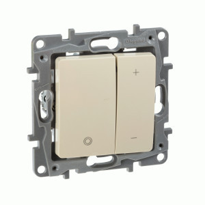 IEK ETIKA Plus мех. диммера нажим. СУ 1 кл. сл. кость 230В (20-400Вт) 672318