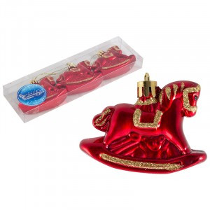 Набор елочных украшений "Лошадки" (3шт) Волшебная страна