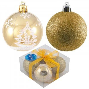 Набор шаров PB6-4TDG-G, 4 шт., 6 см Волшебная страна