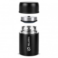 Термос Relaxika широкое горло, суповой 0,7л черный R301.700.2