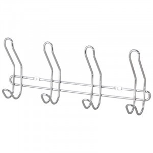 Вешалка для ванной 4 крючка,31,5*13*5см,металл хромир,шуруп,W4048,5131/Рыжий Кот