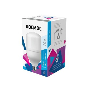 КОСМОС ЛОН A100 высокомощ E27 40W 3650lm 4500K 4K мат 152x100 LksmHWLED40WE2745