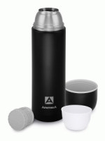 Термос Арктика 105-1200 узк.горло 1,2л нерж.сталь текстурный черный