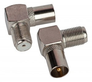 Переходник  гн.F - шт.TV угловой Эра (100!) R-A04, 6056