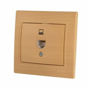 "Lezard Мира роз. компьют. СУ 1 мест. ясень (RJ45) (корпус PC) 701-4747-139