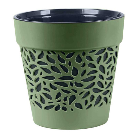 Кашпо Блоссом 3,5 л Оливковый/Антрацит КШ-0502 х12