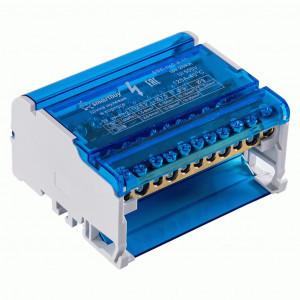 SmartBuy Шина N "Ноль" (нул.) 4х11мм на DIN-рейку в корпусе (кросс-модуль) SBE-bc0-4-11