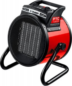 Пушка ЗУБР "МАСТЕР" "круглая" тепловая электр, керам. нагрев элемент, 3 кВт, 220-240В zuТПК-3Р