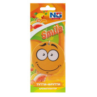 NEW GALAXY Ароматизатор бумажный &quot;Смайл&quot;, 5 гр., Тутти фрутти, Дизайн GC