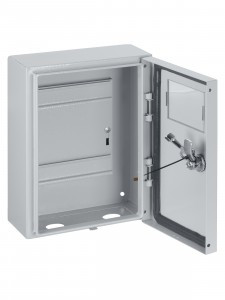 TDM щит (корпус) метал. ЩУ-1/4 мод. (ЩУРН) (300х200х124мм), окно, IP54 Народный SQ0905-2501