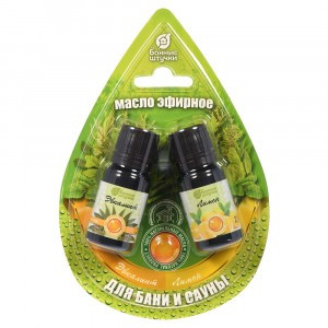 Масло эфирное (набор 2шт) 10мл (эвкалипт, лимон) 32371 Банные штучки