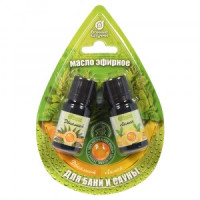 Масло эфирное (набор 2шт) 10мл (эвкалипт, лимон) 32371 Банные штучки