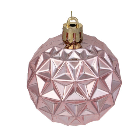 СНОУ БУМ Набор шаров 6 см, 6 шт, розовый, 26-173