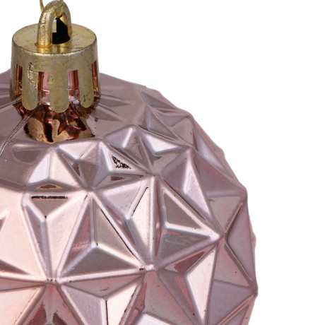 СНОУ БУМ Набор шаров 6 см, 6 шт, розовый, 26-173