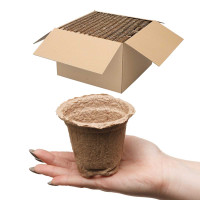 Торфяные горшочки 80*80 круглый с улучшенным дном ГС х5670